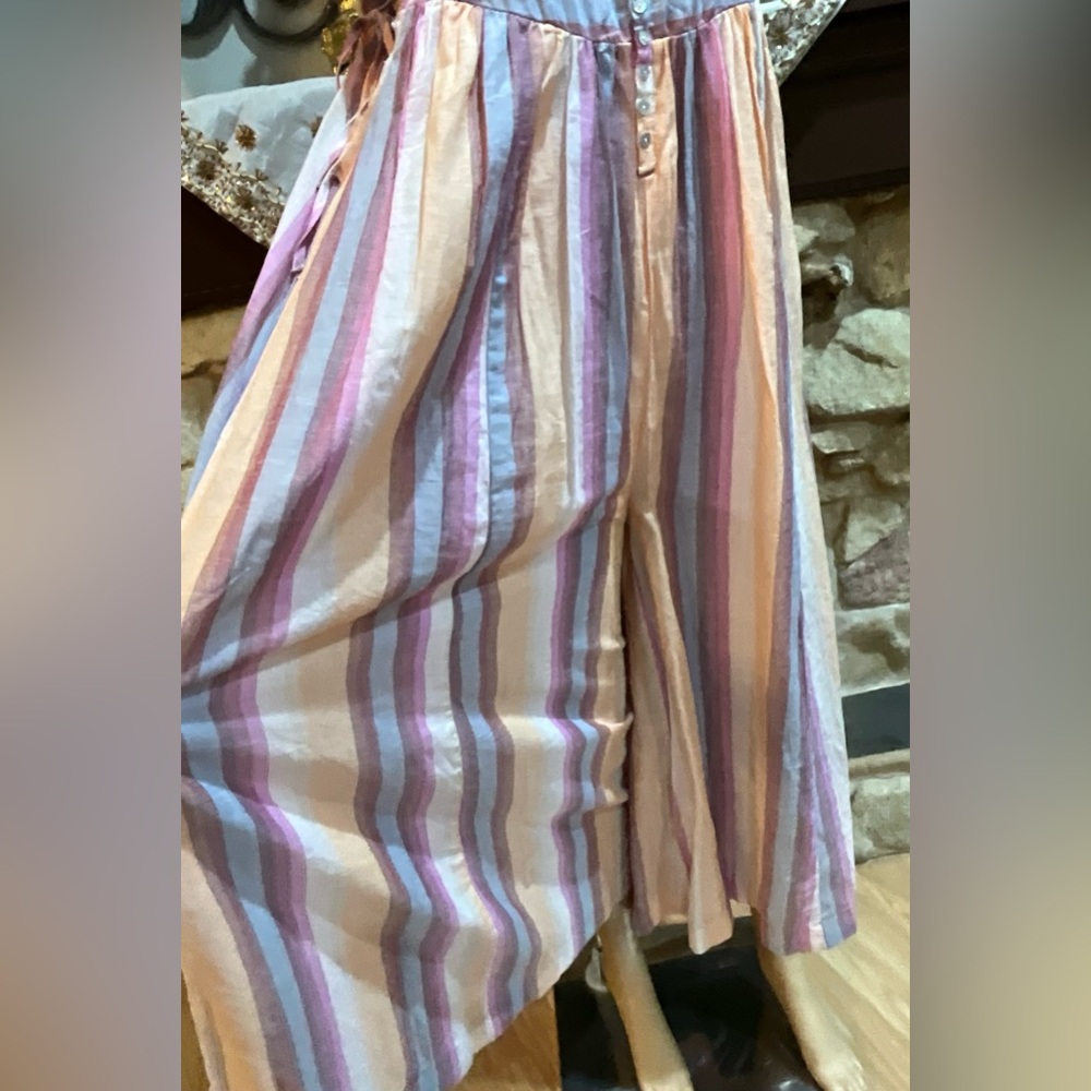 Free People Nora Stripped Jumpsuit - Picture 4 of 15